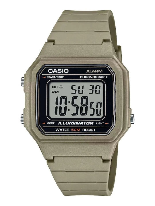 Casio Ρολόι Μπαταρίας με Καουτσούκ Λουράκι