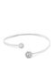 Calvin Klein Women's Steel Handcuff Bracelet with Zircon 17.5cm