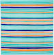 Saltea de plajă dublă cu dungi 180x180cm multicoloră
