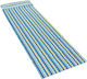 Foldable Beach Mattress Foam Ultra-light Pillow Carrying Handle 60x180cm Blue Yellow