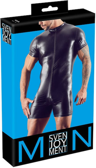 Svenjoyment Underwear Playsuit Sexy Ανδρικό Top Μαύρο