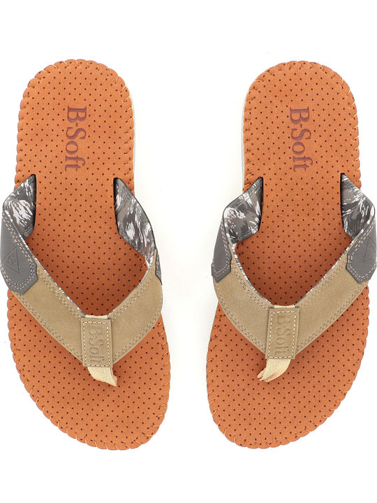 B-Soft Ανδρικά Flip Flops Πράσινα