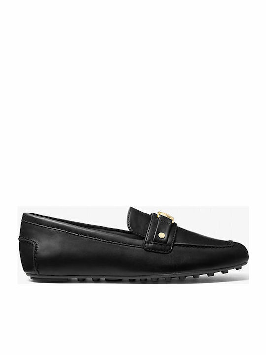 Mandy Leather Leather Women's Moccasins in Black Color