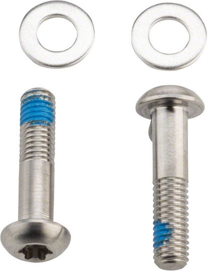 Βιδες Ανταπτορα Δισκοφρενου Sram Stainless T25 32mm Flat Mount Caliper Σετ