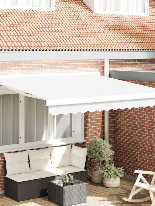 vidaXL Τέντα Βεράντας Λευκή 3x2.5m