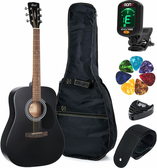 Cort Ακουστική Κιθάρα Ad810 Black Satin