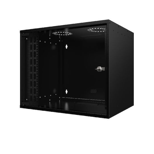 Mirsan Wall Mounted Rack Cabinet 9U 54x45x44cm Black SOH9U60DE19.01
