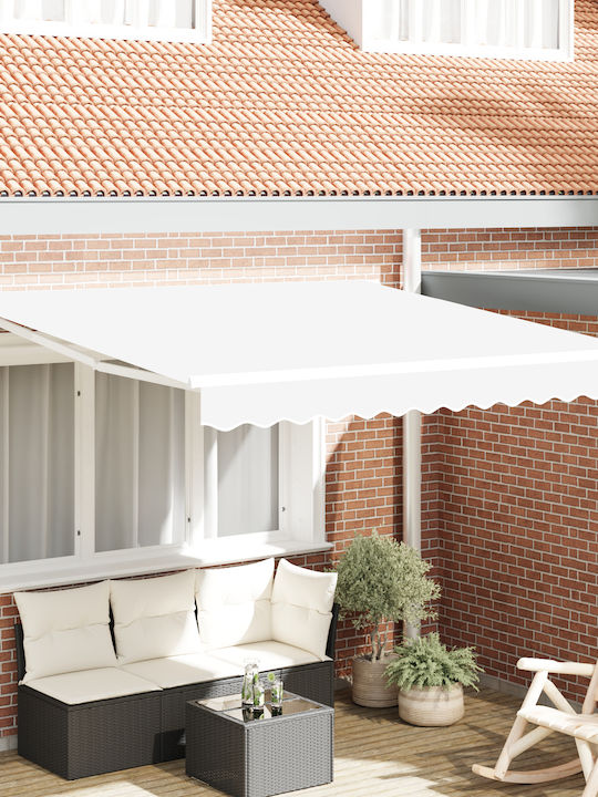 vidaXL Τέντα Βεράντας Λευκή 3x2.5m