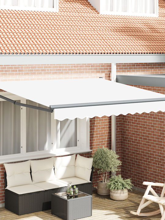 vidaXL Τέντα Βεράντας Λευκή 3x2.5m