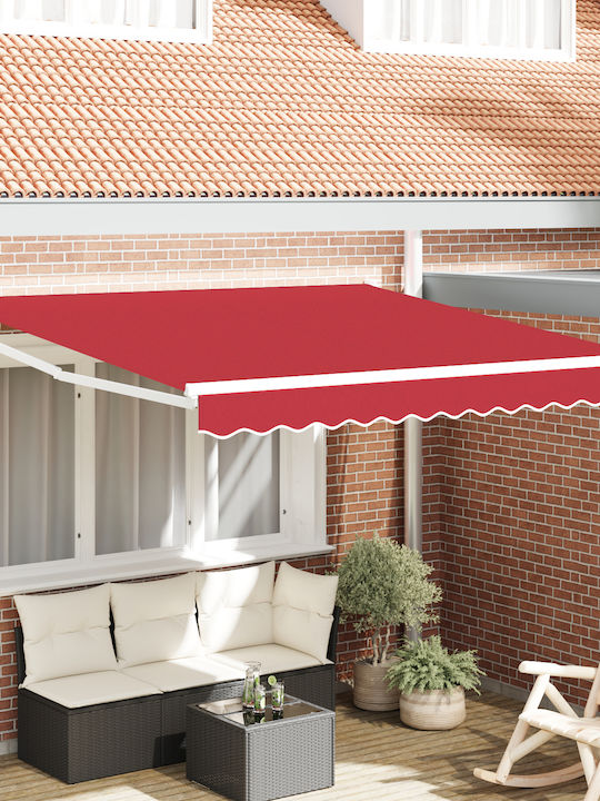 vidaXL Τέντα Βεράντας Κόκκινη 3x2.5m