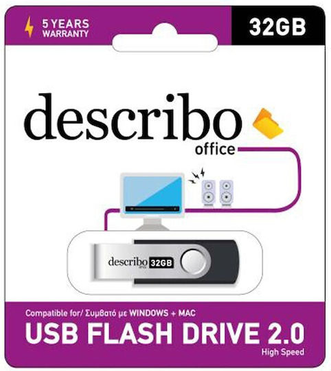 Describo 32GB USB 2.0 Stick Negru