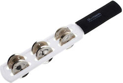 Thomann Js-wh Jingle Stick White με 12 Κουδούνια