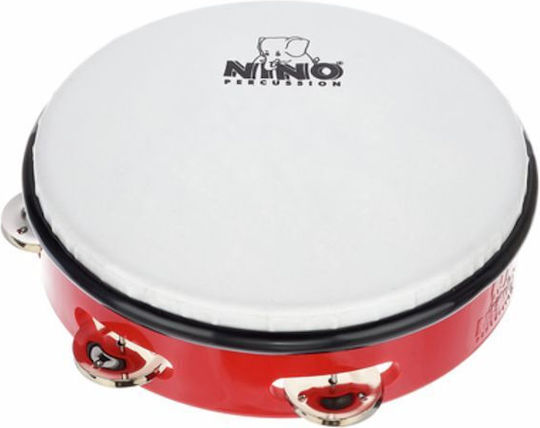 Nino Percussion Tamburină 8" Abs Tamburină Roșie 8"