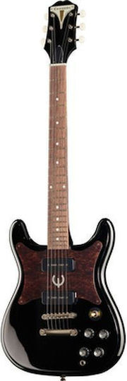 Epiphone Wilshire P-90 Elektrische Gitarre SG mit 2xP90 Tonabnehmerkonfiguration Ebony