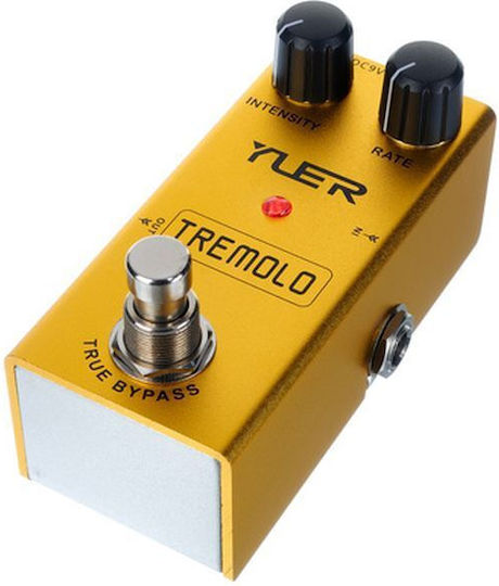 Yuer RF-10 Pedală Efectul Tremolo Chitară electrică și Bas electric Galben