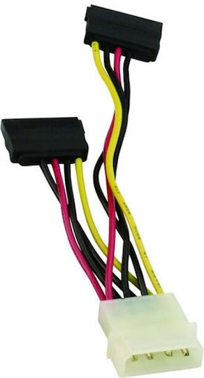 Power Sata Cable Dual 0.15m Ce352