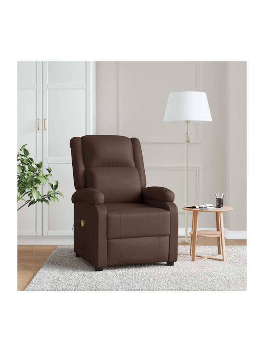 Relax Massage Armchair with Footstool Artificia...