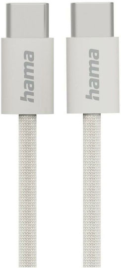 Hama 201728 Кабел USB-C M към USB-C M 1 м сив