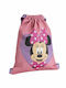 Backpack Strings Minnie Mouse Pink 27 X 33 Cm