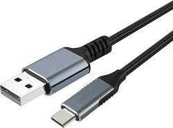 Cablu Vcom Cu405m-1.8m USB A M la USB C M 1.8m Ecranat Negru
