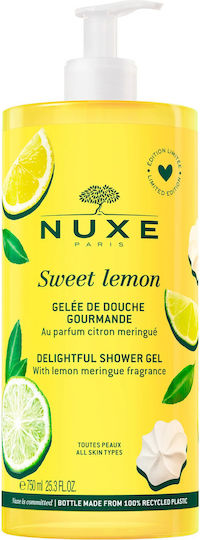 Nuxe Sweet Lemon Cleansing Shower Gel All Skin Types 750 Ml