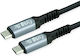Roline Cable 11.99.9089 Usb C M To Usb C M 0.8m 240w Black