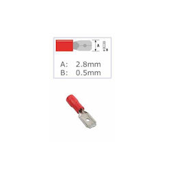 Бърз кабелен накрайник St-071/st-061 100 броя червен