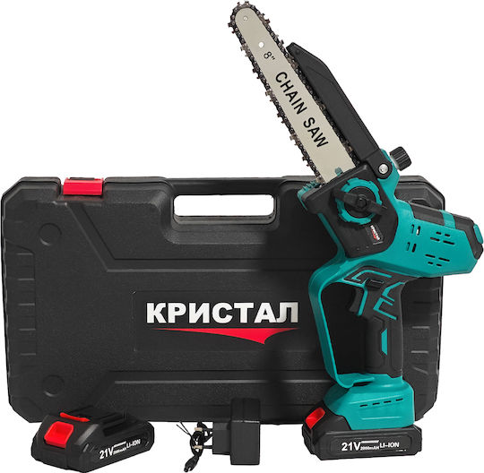 DDT Fierăstrău cu acumulator 2x2Ah 21V cu lamă 20.32cm