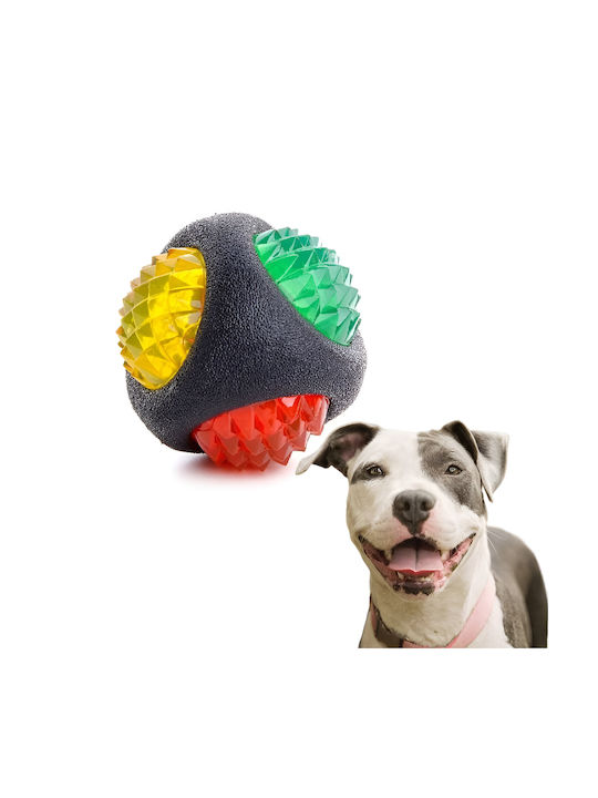 Leuchtender Stacheliger Ball Hundebeißring Interaktives Apportierspielzeug zum Springen