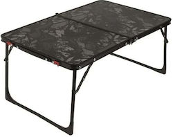 Folding Aluminum Table 64x42x30cm Black