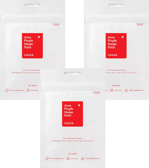 Acne Pimple Master Cosrx Set mit 3 Packungen, 72 Stück
