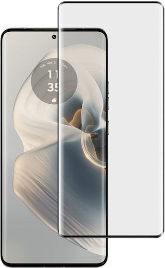 Techwave 5D 0.3mm Full Glue Full Face Tempered Glass Μαύρο (Motorola Edge 50)