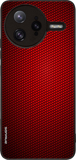 Калъф Sonique Carbon Series за Xiaomi Poco F7 Ultra 5G, червен