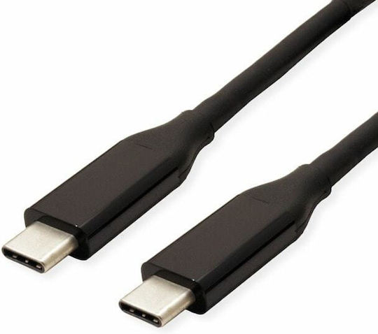 Roline Cable 11.99.9080 Usb-c M To Usb-c M 0.5m Black