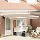 vidaXL Awning fabric Beige 2x4m
