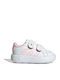 Disney Minnie Mouse Grand Court Kids Sneakers with Hoop & Loop Closure Cloud White / Clear Pink / Chalk White