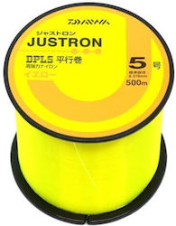 Daiwa Justron Nylon Fishing Line 500m Yellow 0.26mm