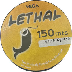 Πετονιά Vega Lethal 150m Διάφανο 0.34mm
