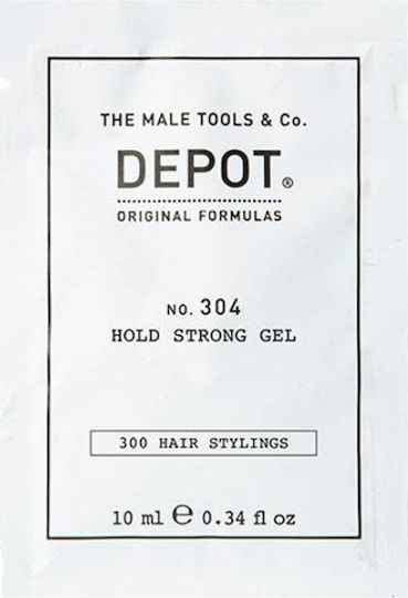 Depot 300 Hair Stylings No 304 Botanical Hair Styling Gel Strong Hold 10 Ml