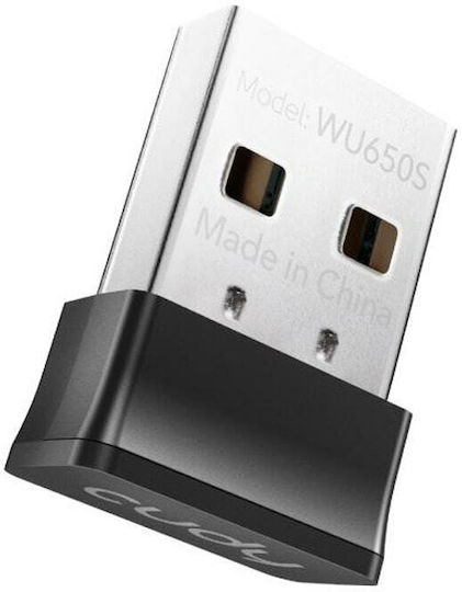 Cudy Wu650s Network Adapter 600mbps 2.4ghz 200 Mbps 5.0ghz 433 Mbps Usb Black