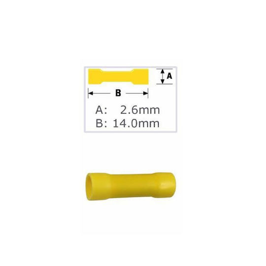 Fast On Cable Terminal St-231/bv 3.1/5.5 100 Pcs Yellow