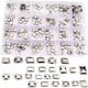 Set 240 Conectori USB B Micro Feminin Conexiune Pcb 24 Modele Diferite Din Oțel Inoxidabil Compatibil Cu Mouse-uri Tastaturi Încărcătoare Încărcătoare Telefon Conectori Înlocuire Reparații Cutie de Transport Stoc