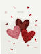Origamo Καρτα Ευχετηρια Quilling Love You Σ' Αγαπώ 18.5x14cm Filigrana Καρδιές Ροζ Κόκκινες
