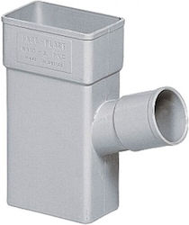 Sewer Tee 6x10x50 Side Gray Drivaplast