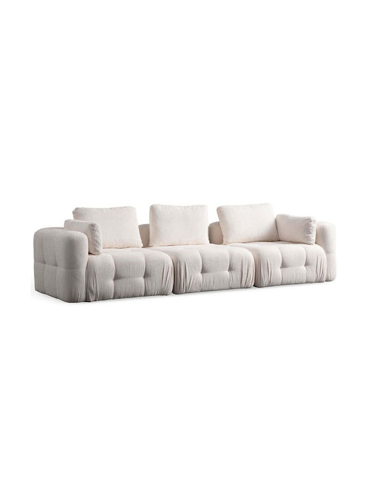 Amaris Dreisitzer Sofa Weiß 290x100x65cm