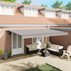 vidaXL Awning fabric Gray