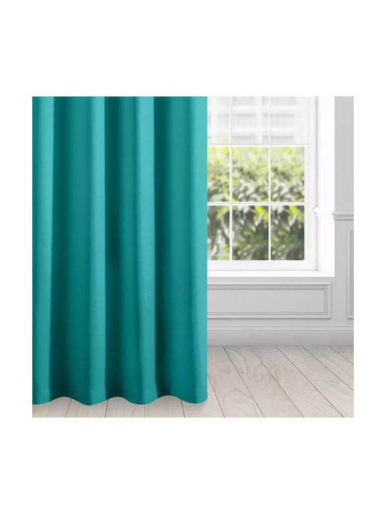 Eurofirany Vorhang mit Grommet Rita Türkis 140x250cm