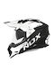 Nox N312 Impulse Black Matt / White Cască Moto On-Off ECE 22.06 cu Sunvisor