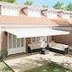 vidaXL Awning fabric White 3x6m