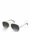 Zadig & Voltaire Men's Sunglasses with Gold Metal Frame and Gold Lens
